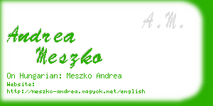 andrea meszko business card